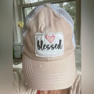 “Blessed” heart embroidery David & Young  baseball cap